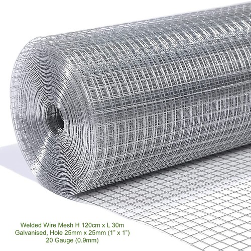 Welded wire mesh - wire, galvanised