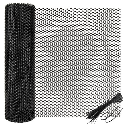 Grey polyethylene chicken wire - polyethylene,