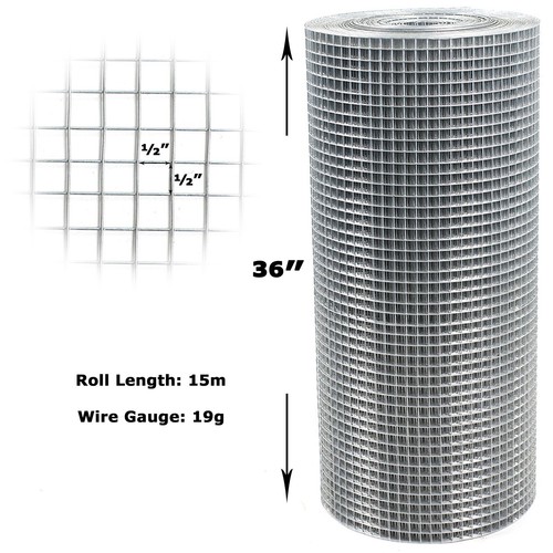 Welded wire mesh 1 - welded, 1/2"